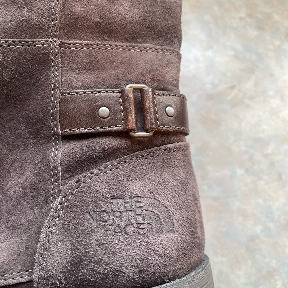 The North Face Brown Lace Up Boots Rugged Outdoor Style - Picture 4 of 11